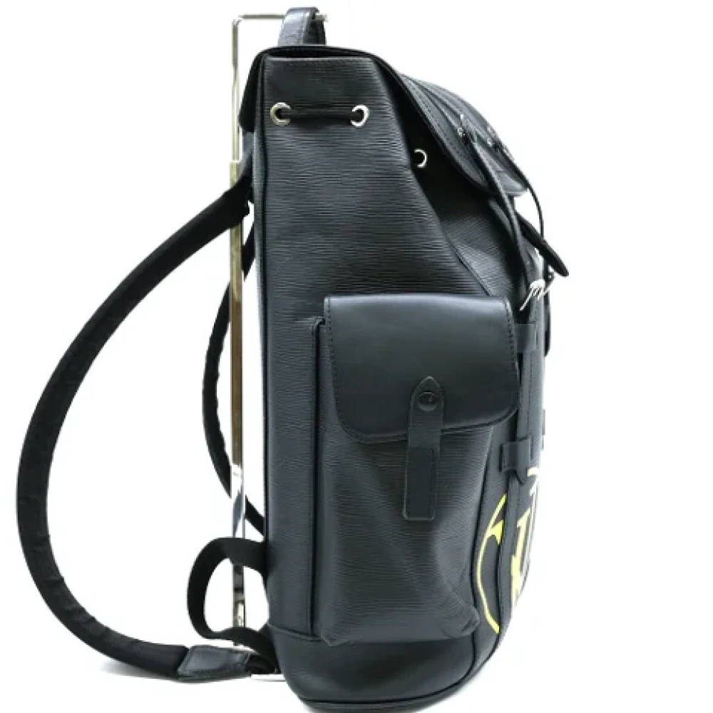 Louis Vuitton Vintage Pre-owned Leather backpacks Black Heren