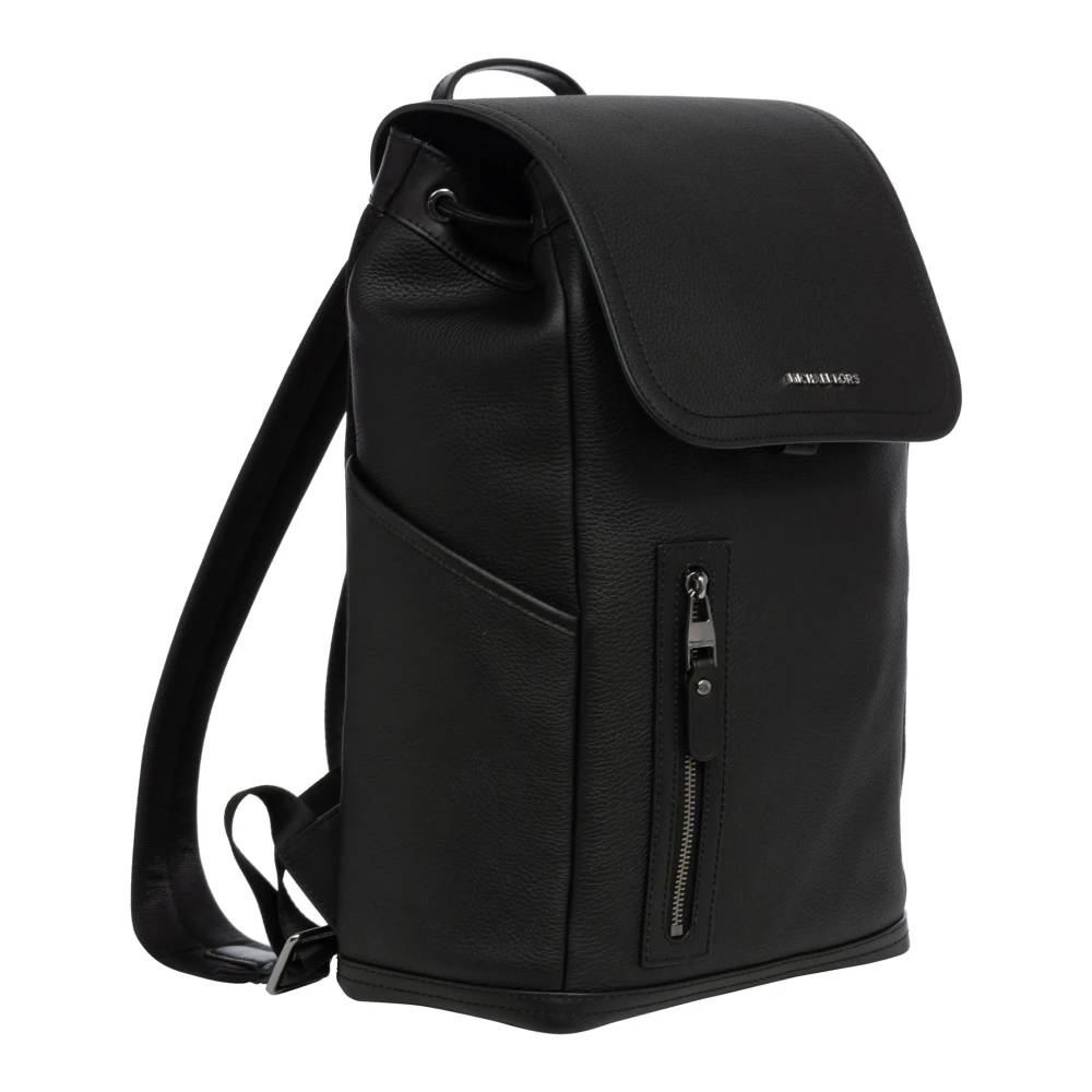 Michael Kors Stijlvolle Rugzak met Trekkoord en Logo Black Heren