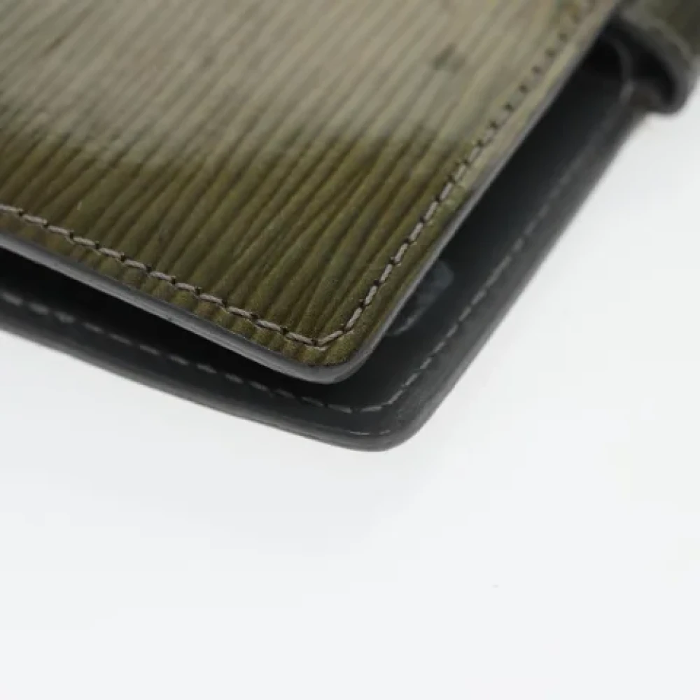 Louis Vuitton Vintage Pre-owned Leather home-office Green Dames