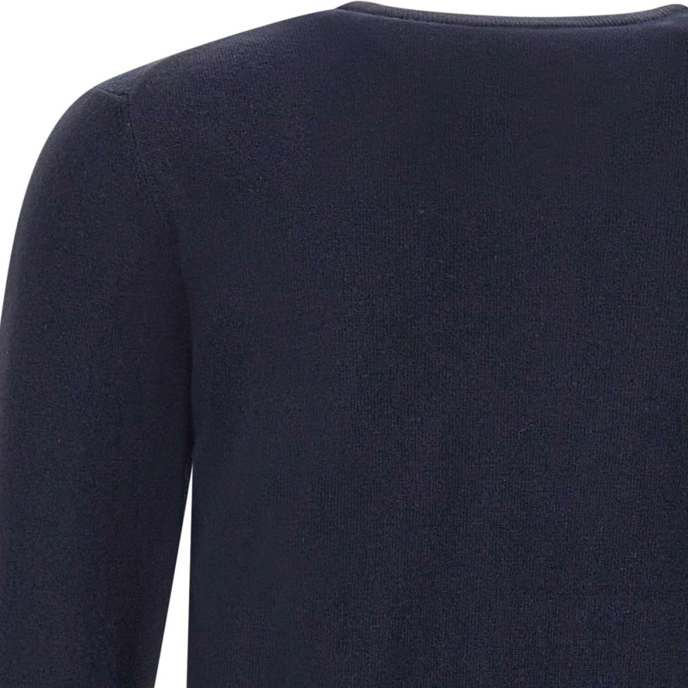 Harmont & Blaine Heren trui van wol navy blauw lange mouwen Blue Heren