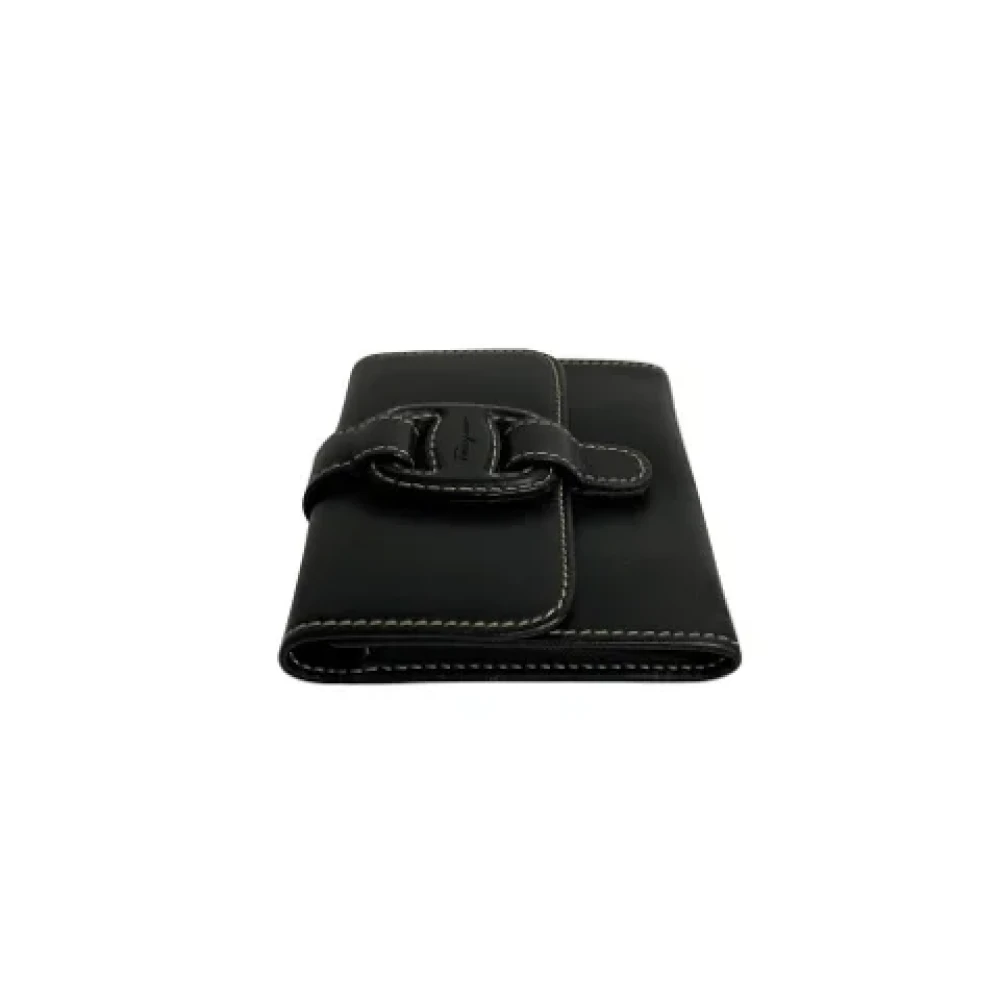 Salvatore Ferragamo Pre-owned Leather wallets Black Dames
