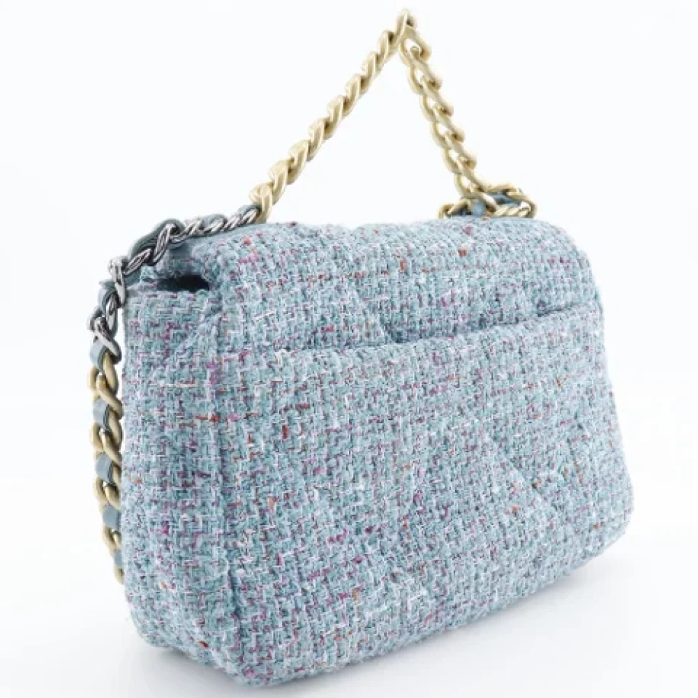 Chanel Vintage Pre-owned Canvas chanel-bags Blue Dames