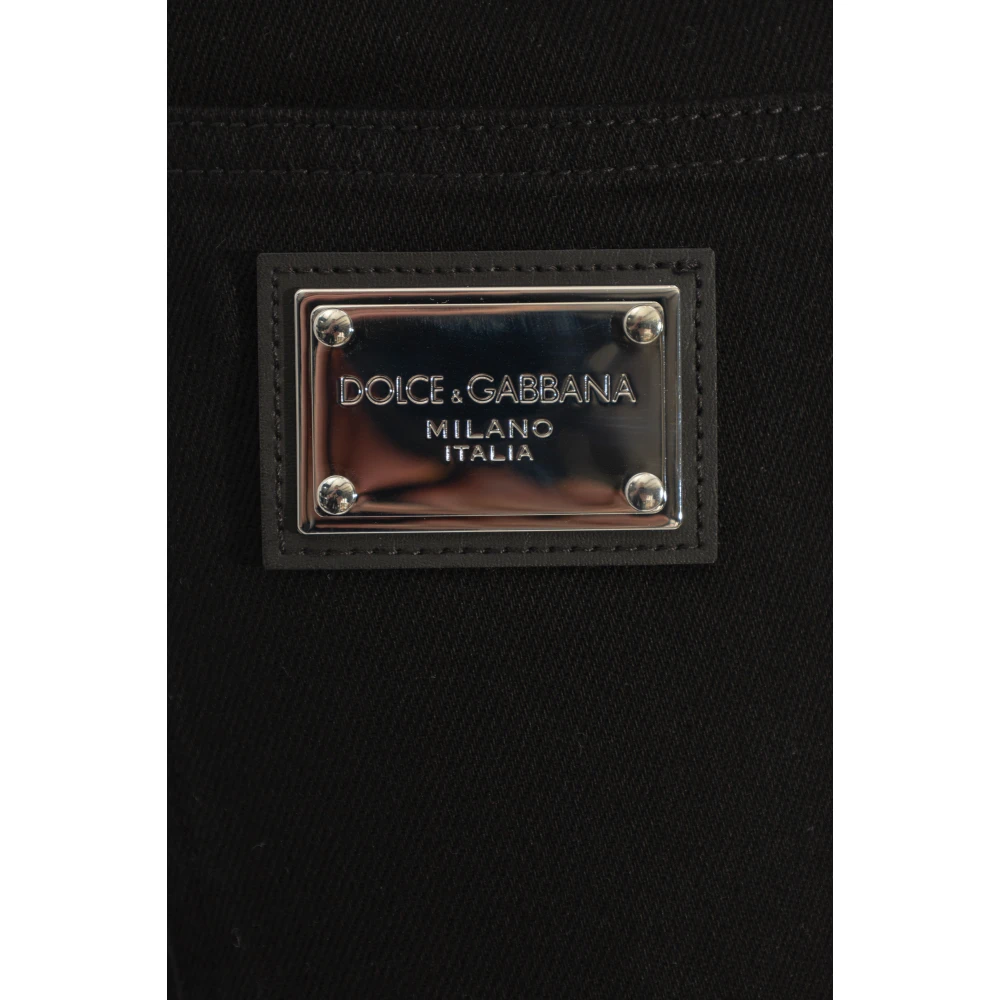Dolce & Gabbana Jeans met rechte pijpen Black Dames