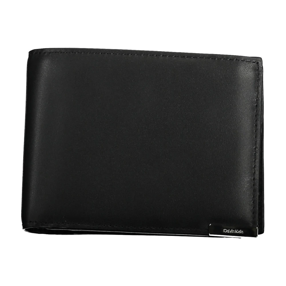 Calvin Klein Men's Black Wallet Rfid Blocking Contrast Details