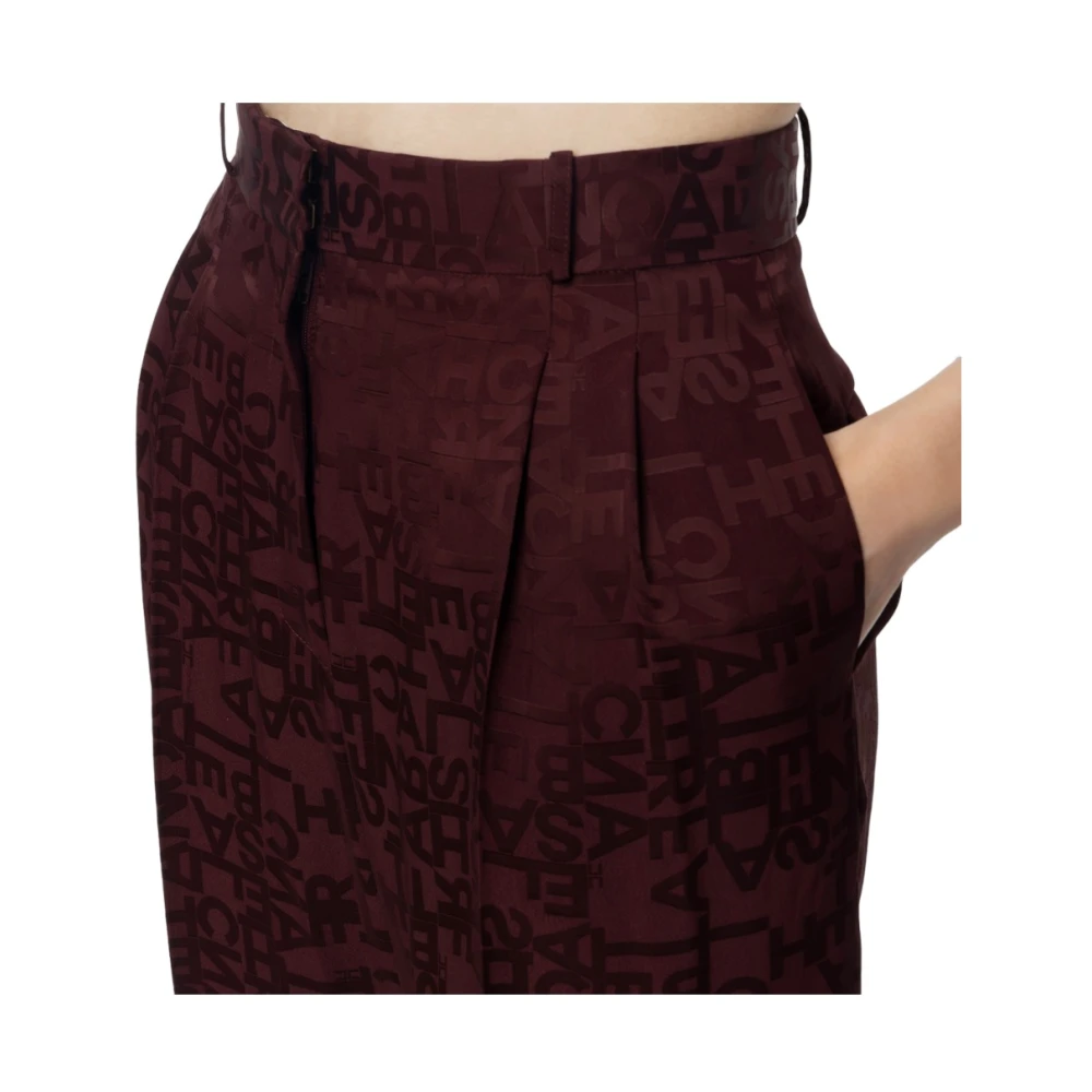 Elisabetta Franchi Stijlvolle Broek voor Vrouwen Red Dames