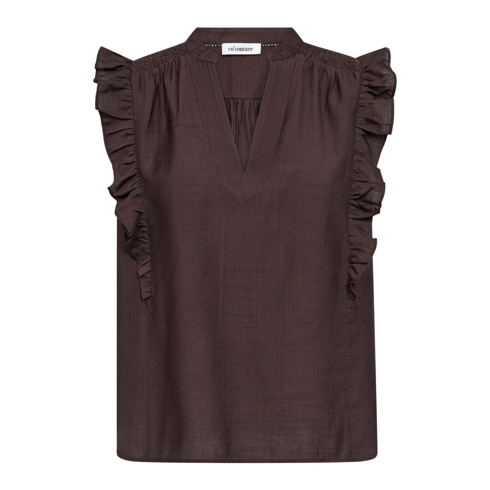 Co'couture Women's Brown Blouses, Xs, Blouses