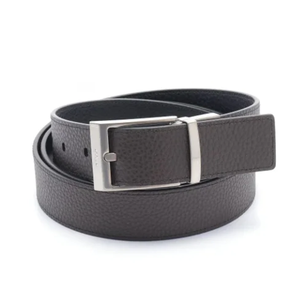 Bally Pre-owned Leather belts Black Unisex