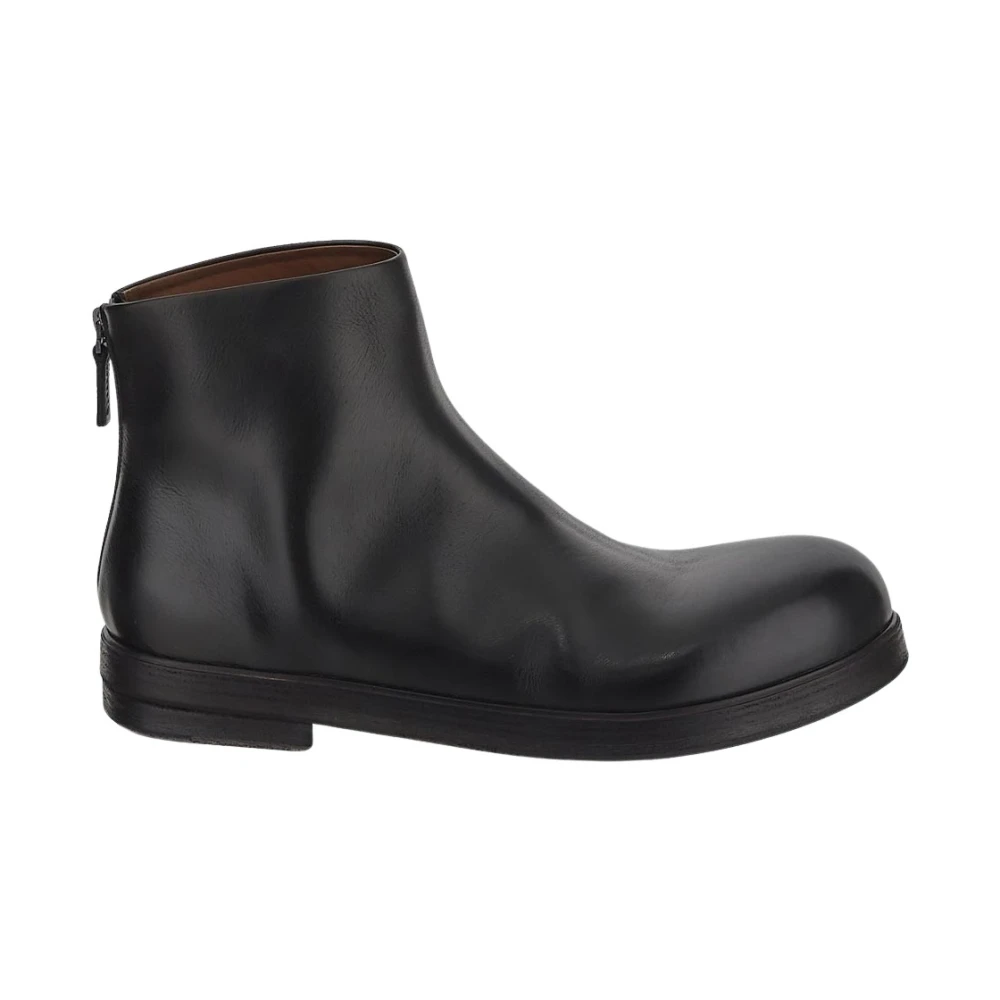 Marsell Leren Zeppa Schoen Black Heren