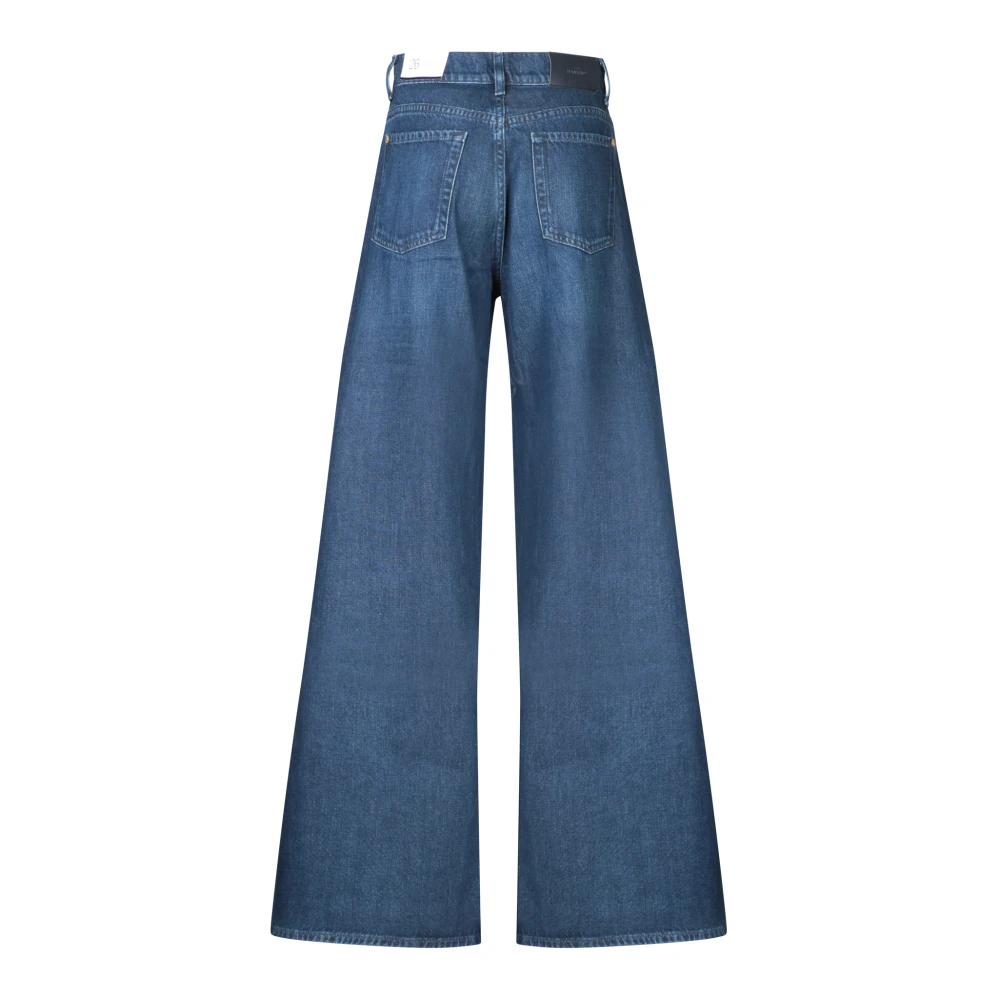 7 For All Mankind Blauwe Denim Jeans Upgrade Moderne Vrouw Blue Dames