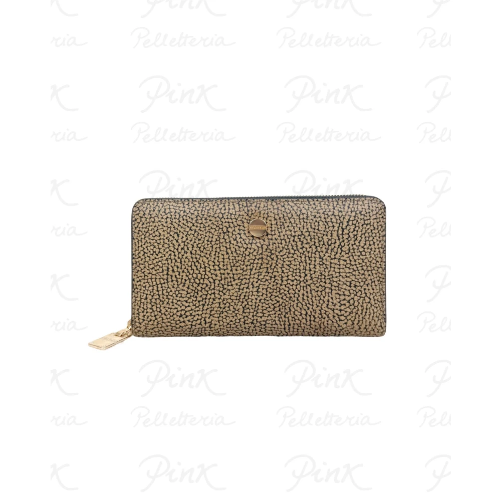 Borbonese Women's Beige Wallets & Cardholders, One Size, P.foglio Large Zip Around