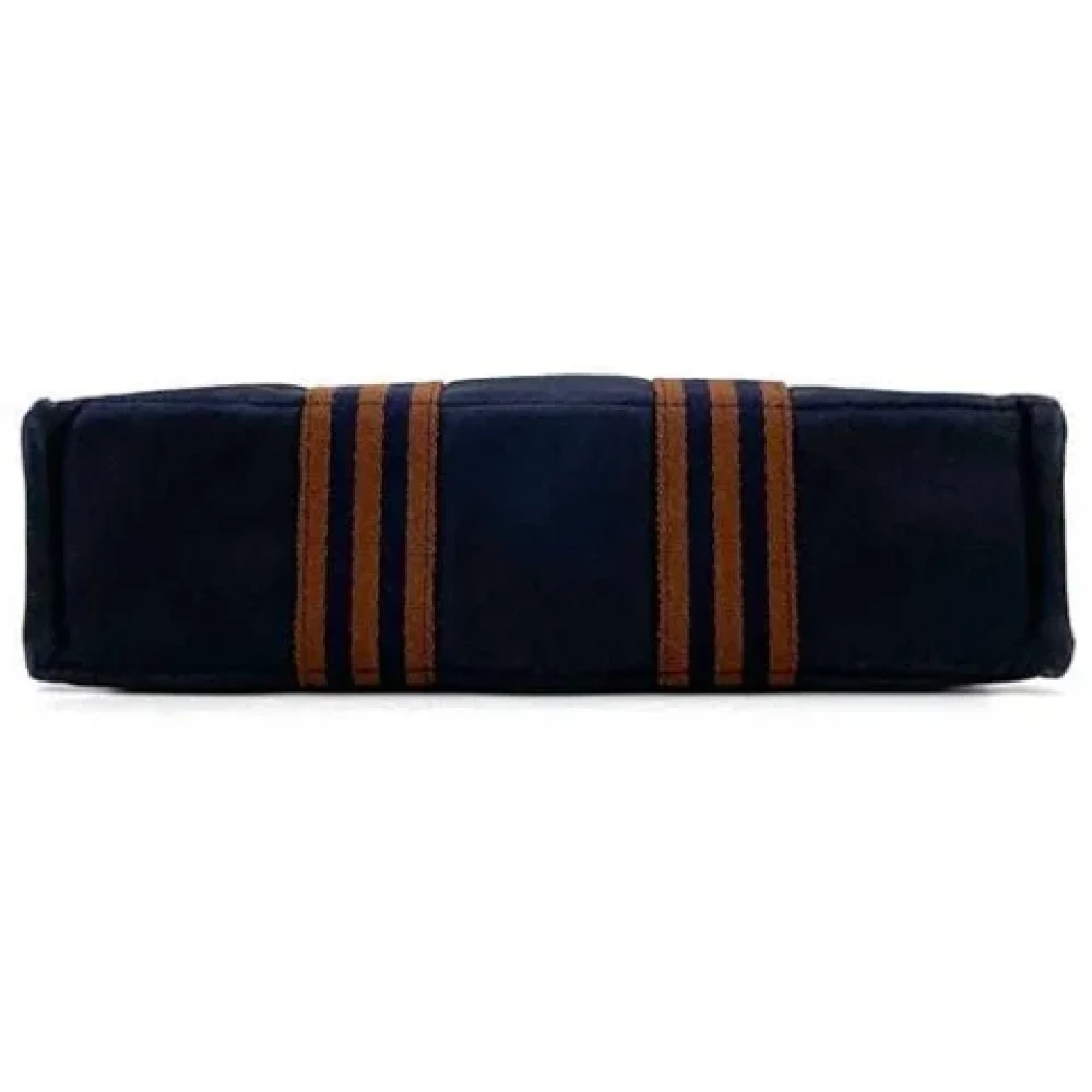 Hermès Vintage Pre-owned Canvas handbags Blue Unisex