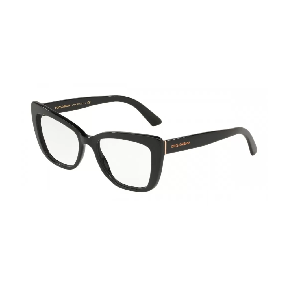Dolce & Gabbana Kattenoog Bril Stijlvol Elegant Black Unisex