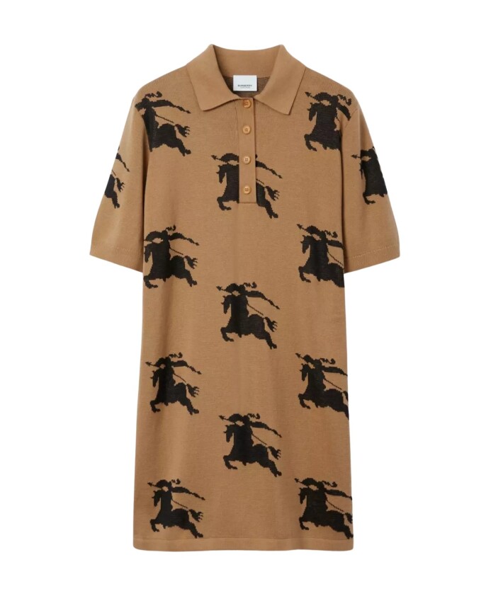 brown-polo-dress-with-knight-graphics