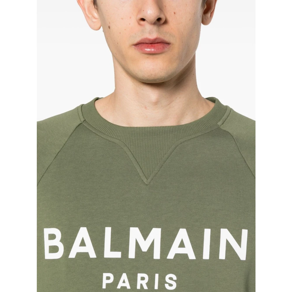 Balmain Sweatshirts Green Heren