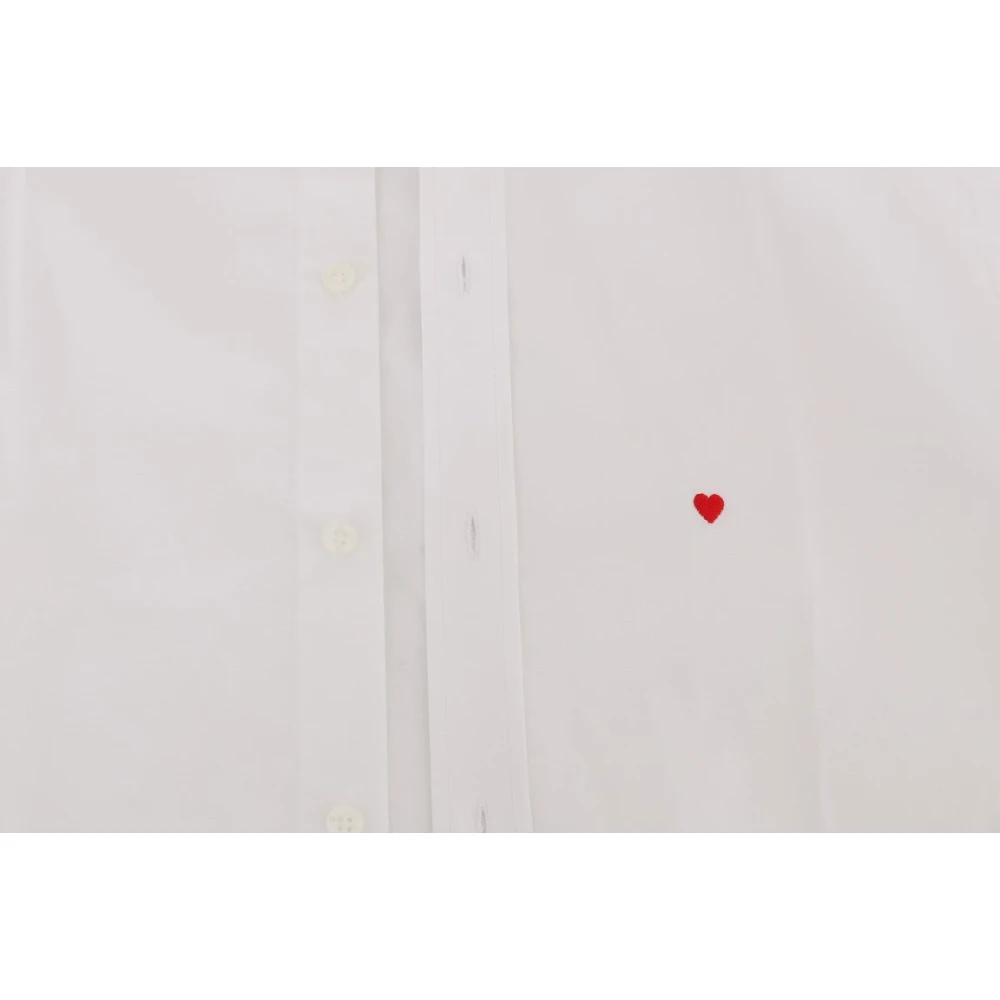 Moschino Wit Katoenen Slim-Fit Overhemd White Heren