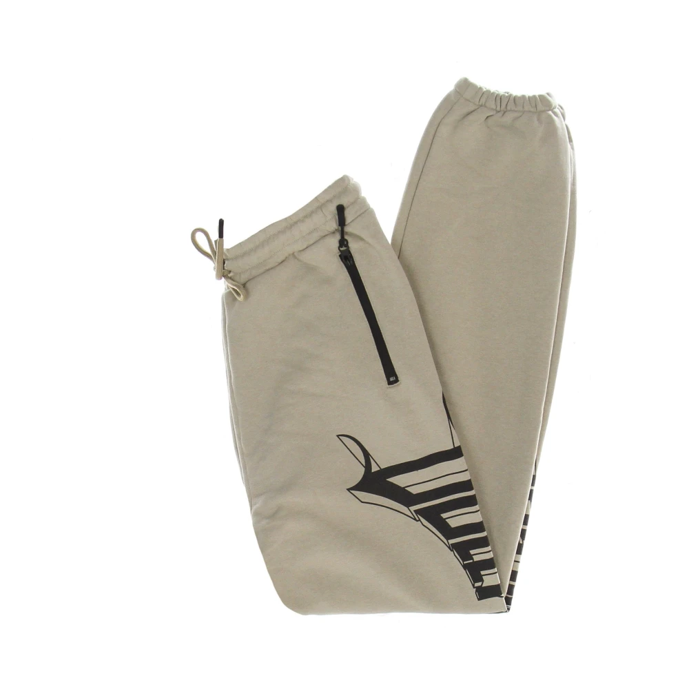 Dolly Noire Lichtgewicht Mannen 3D Lettering Sweatpants Gray Heren