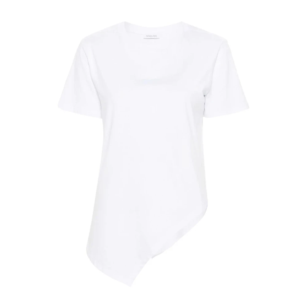 PATRIZIA PEPE Optisch Wit T-Shirt White Dames