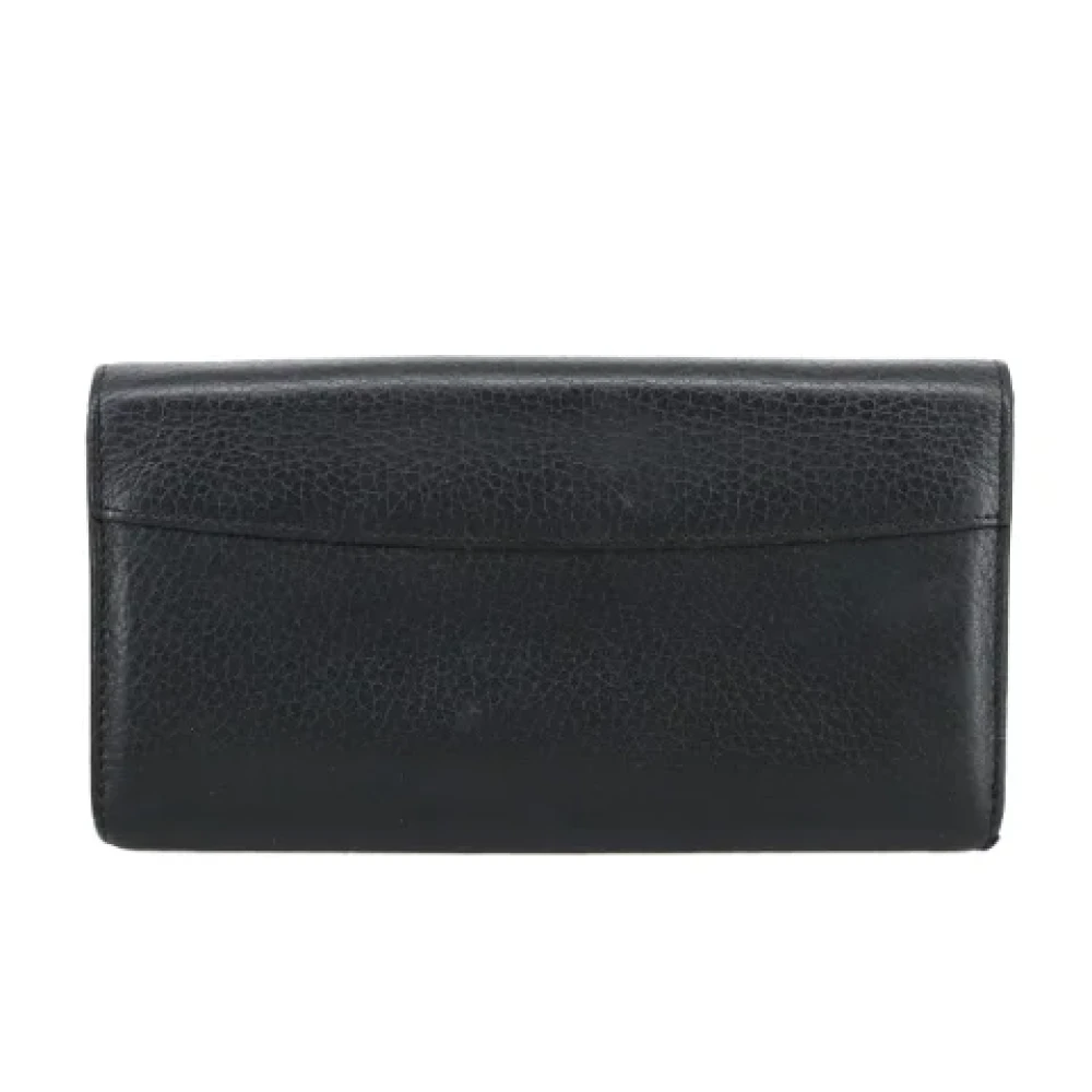 Louis Vuitton Vintage Pre-owned Leather wallets Black Dames