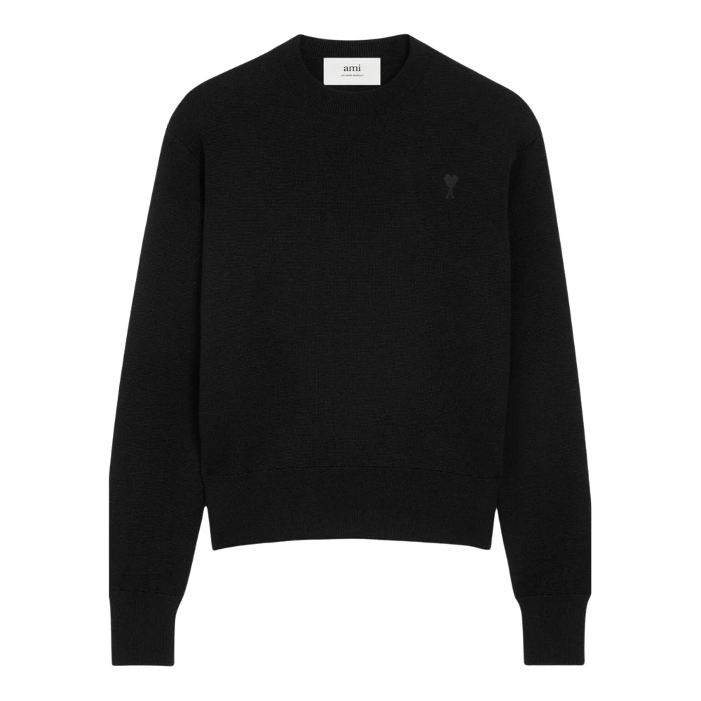 Ami Paris Uomo Nero Ami De Coeur Sweater