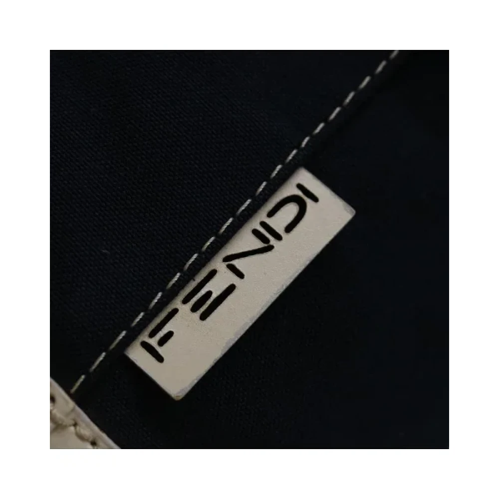 Fendi Vintage Pre-owned Cotton handbags Blue Dames