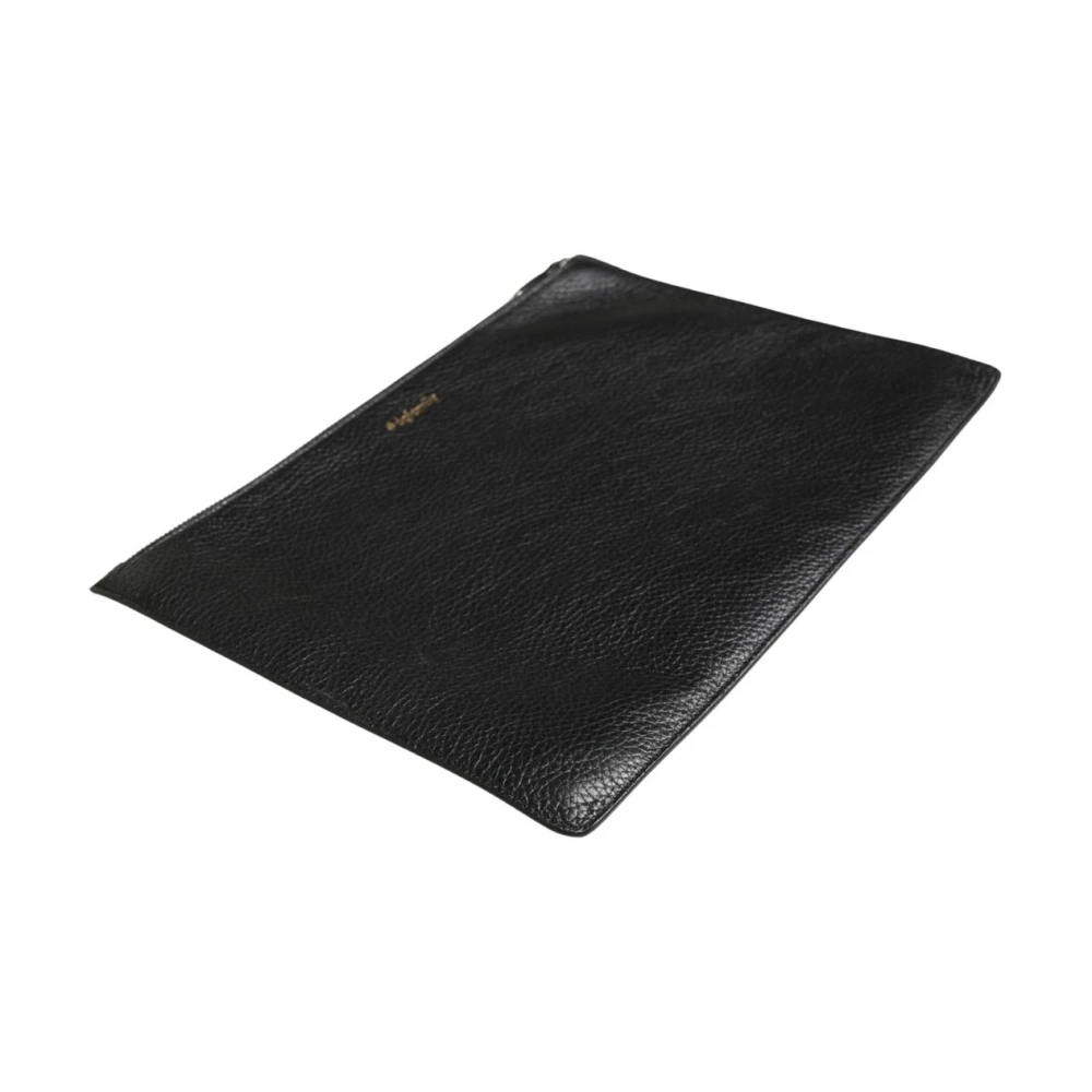 Dolce & Gabbana , Clutches, Female, Black, One Size, Dgfamily Embellished Leather Clutch - Image 4