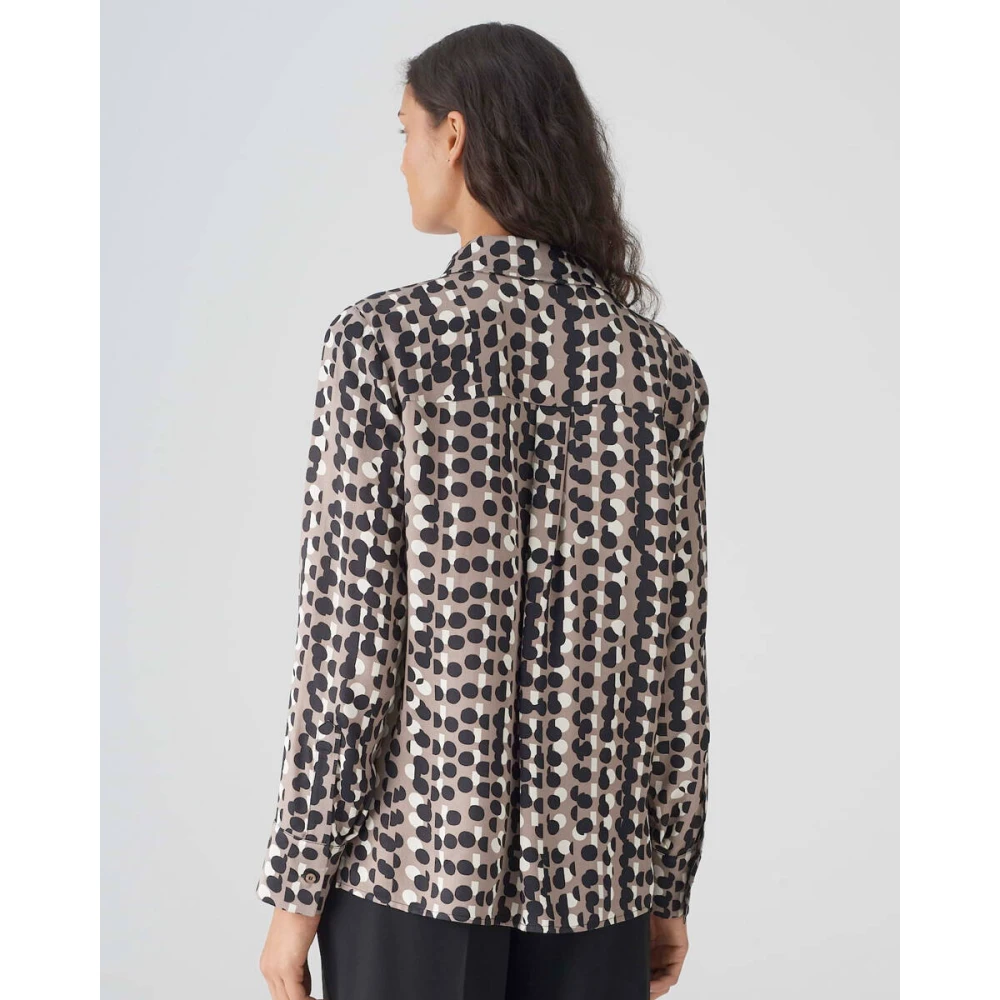 Opus Blouse met lange mouwen en Fosmo Gray Dames