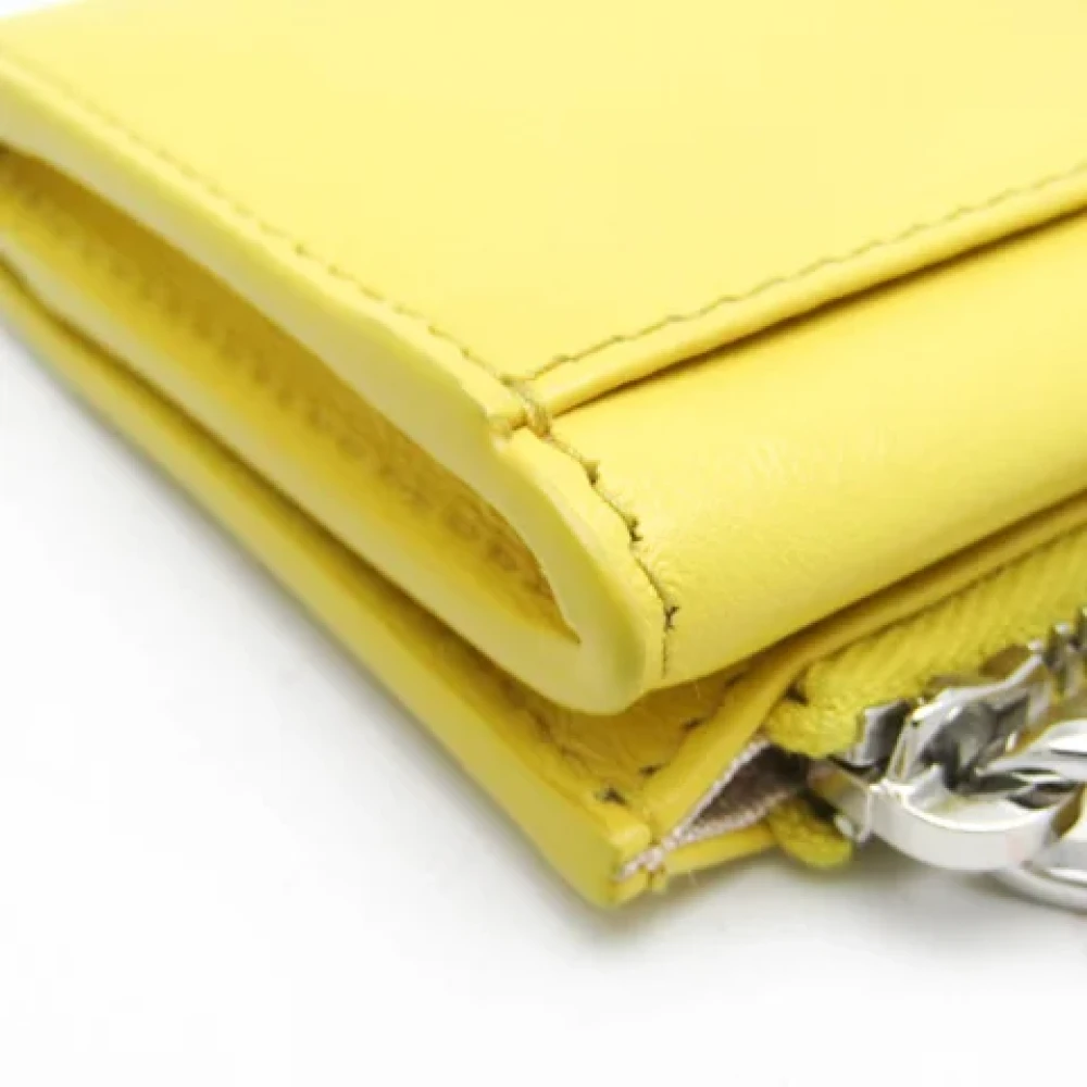 Prada Vintage Pre-owned Leather wallets Yellow Dames
