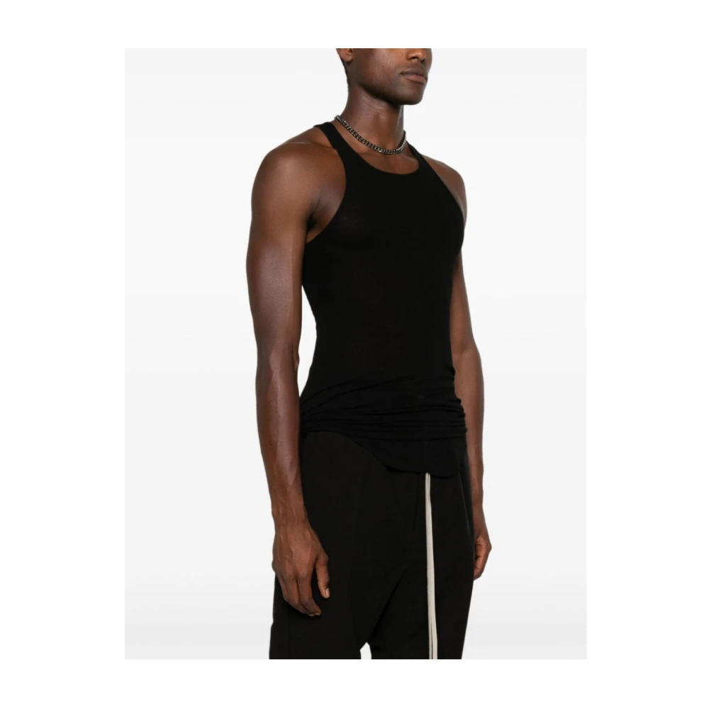 Rick Owens Basic Rib Tank 09 Black Heren