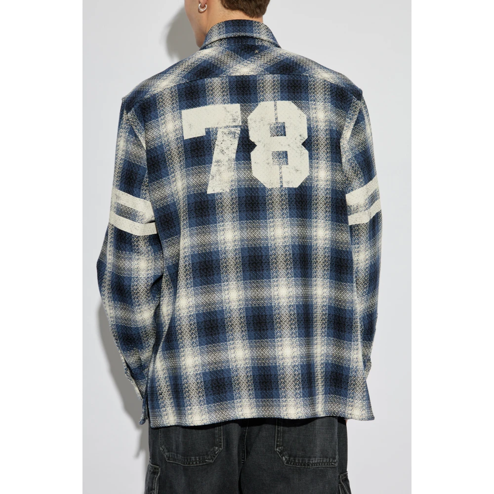 Golden Goose Shirt met Ruitpatroon Blue Heren