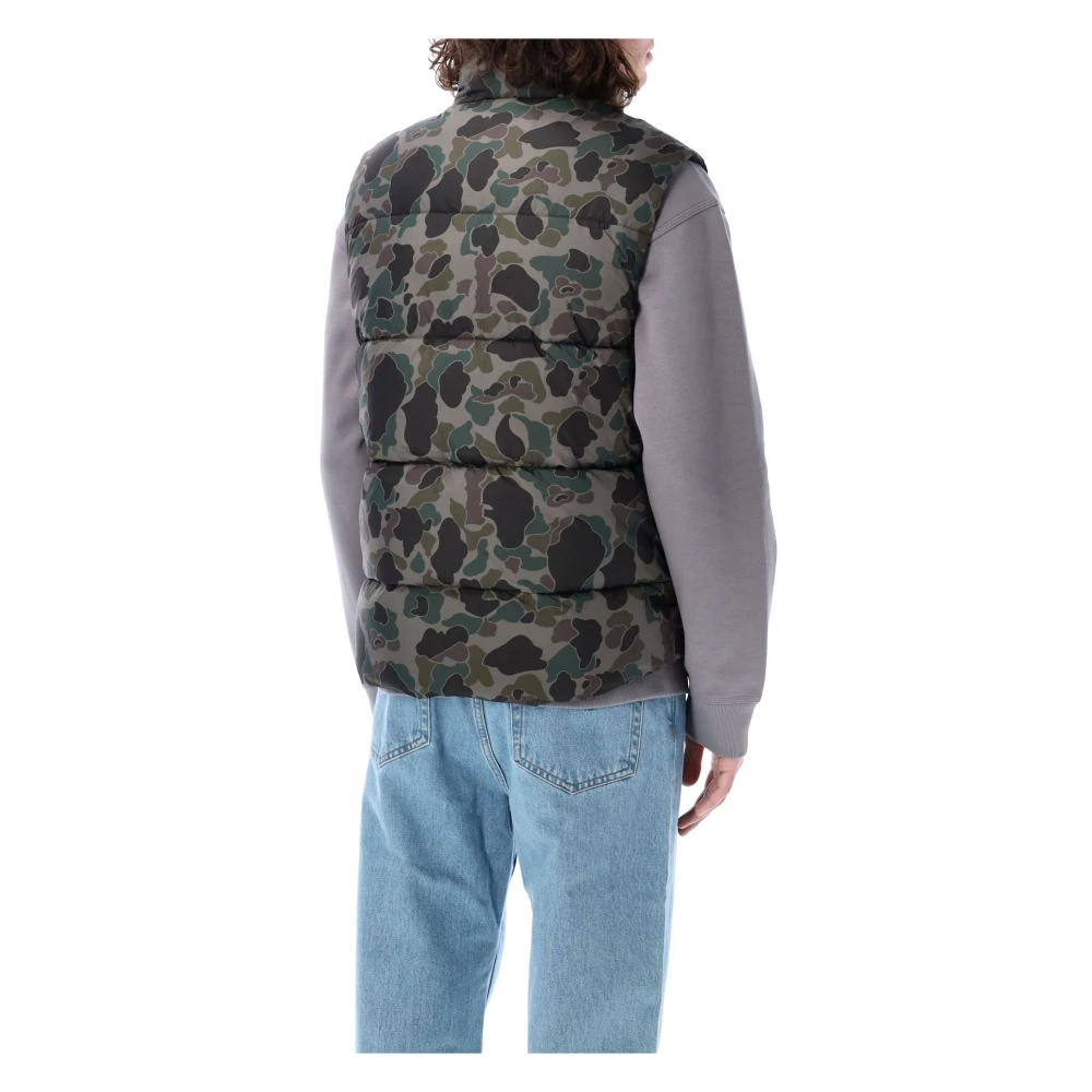 Carhartt WIP Camo Duck Grey Springfield Puffer Vest Multicolor Heren