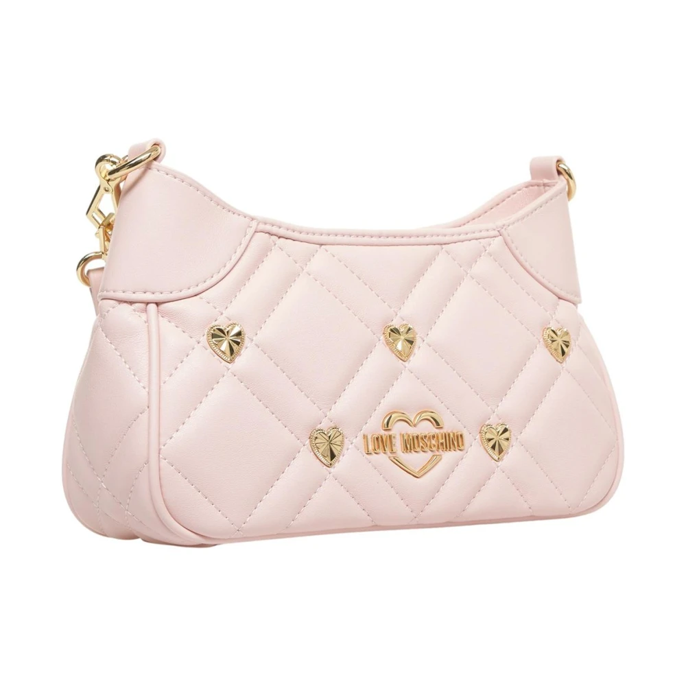 Love Moschino Gewatteerde Mini Schoudertas in Roze Pink Dames