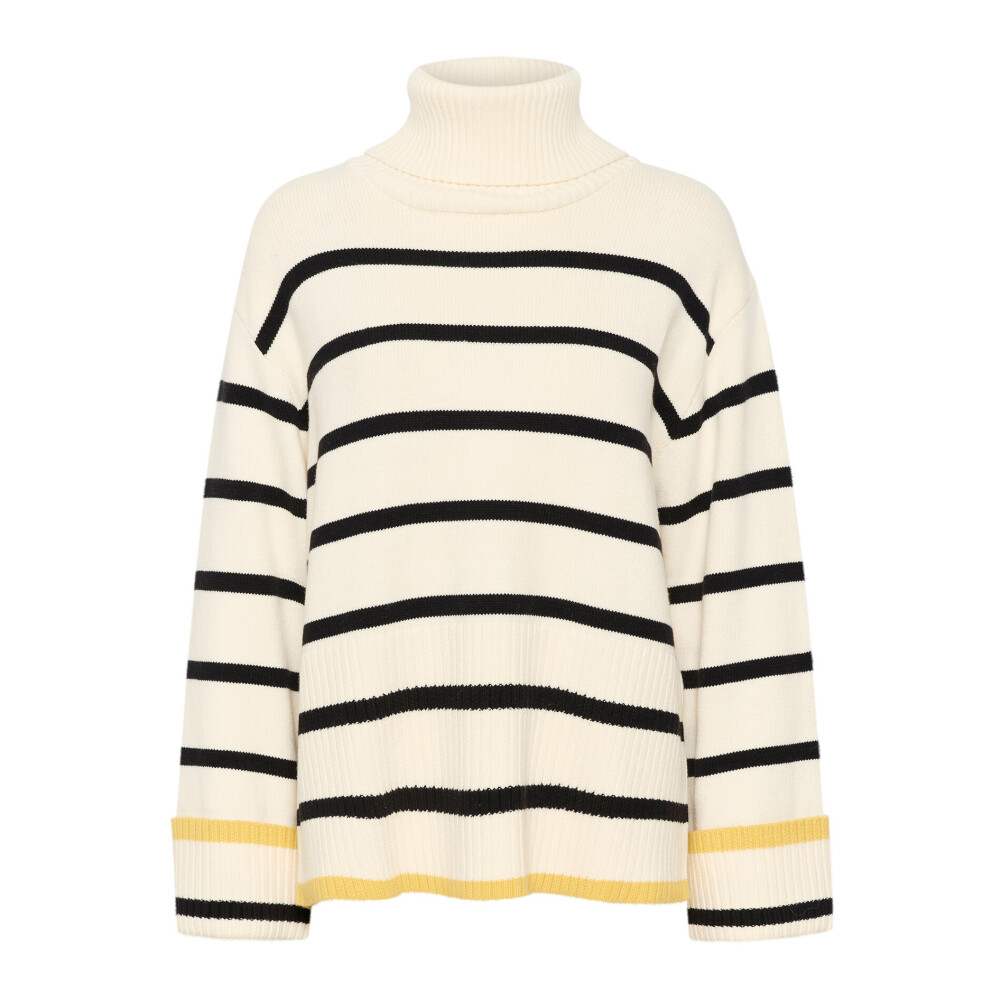 Yellow and white sales striped turtleneck mens