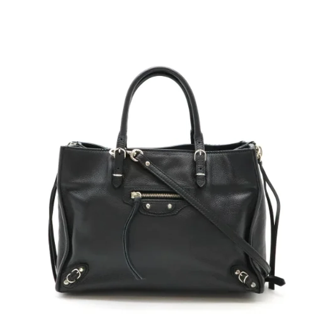 Balenciaga Vintage Pre-owned Leather handbags Black Dames