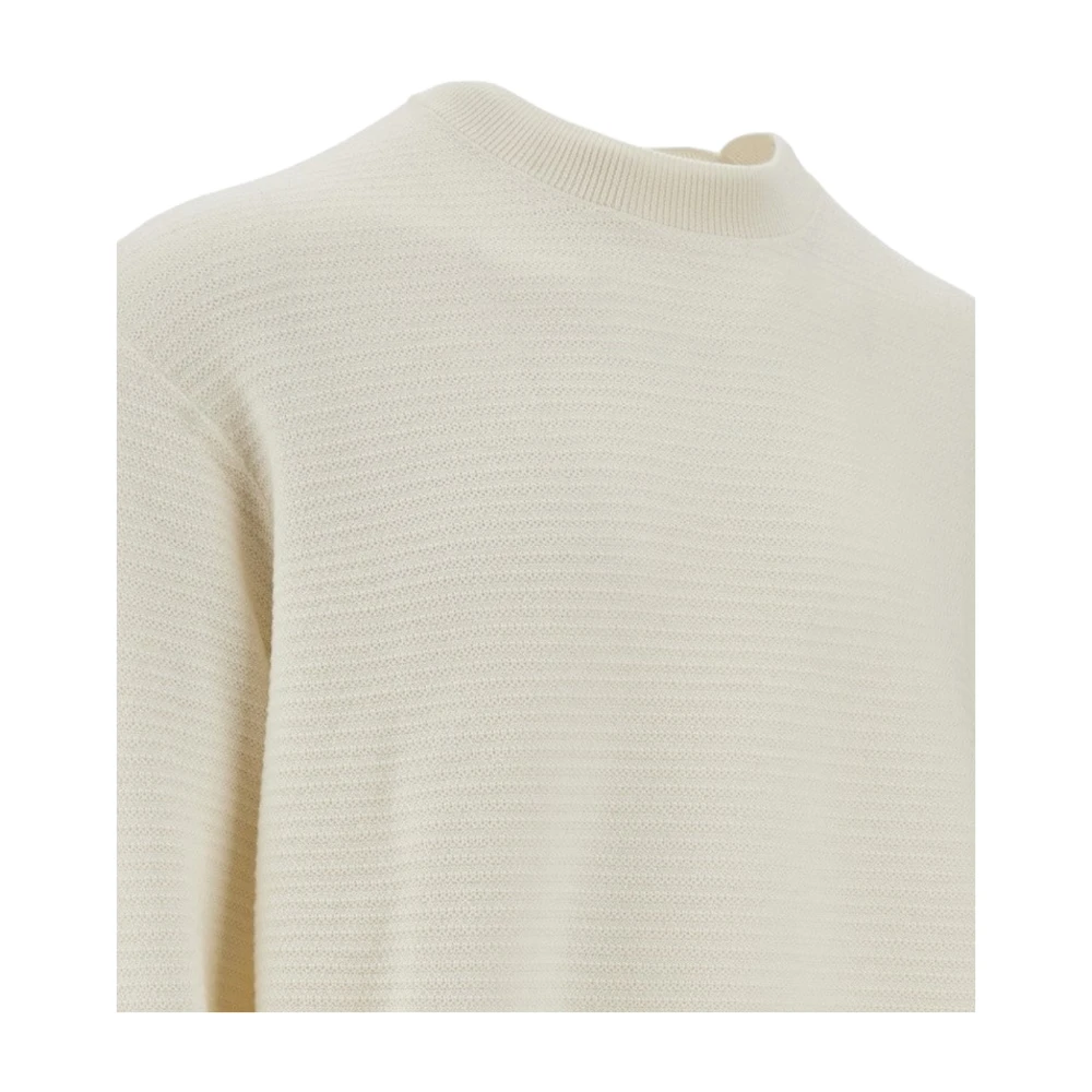 Armani Gestreepte Pullover Trui White Heren