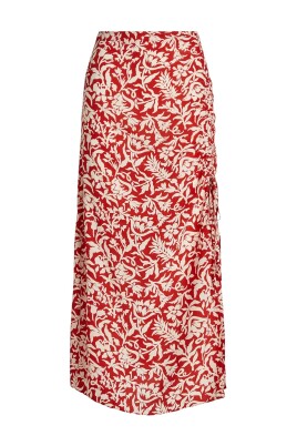 floral-skirt-with-ruching