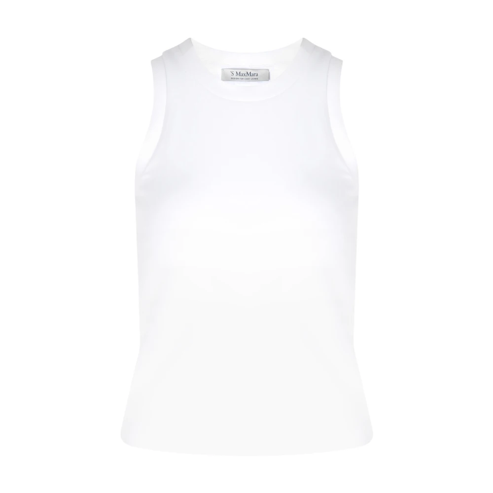 Max Mara Wit Candid Top White Dames