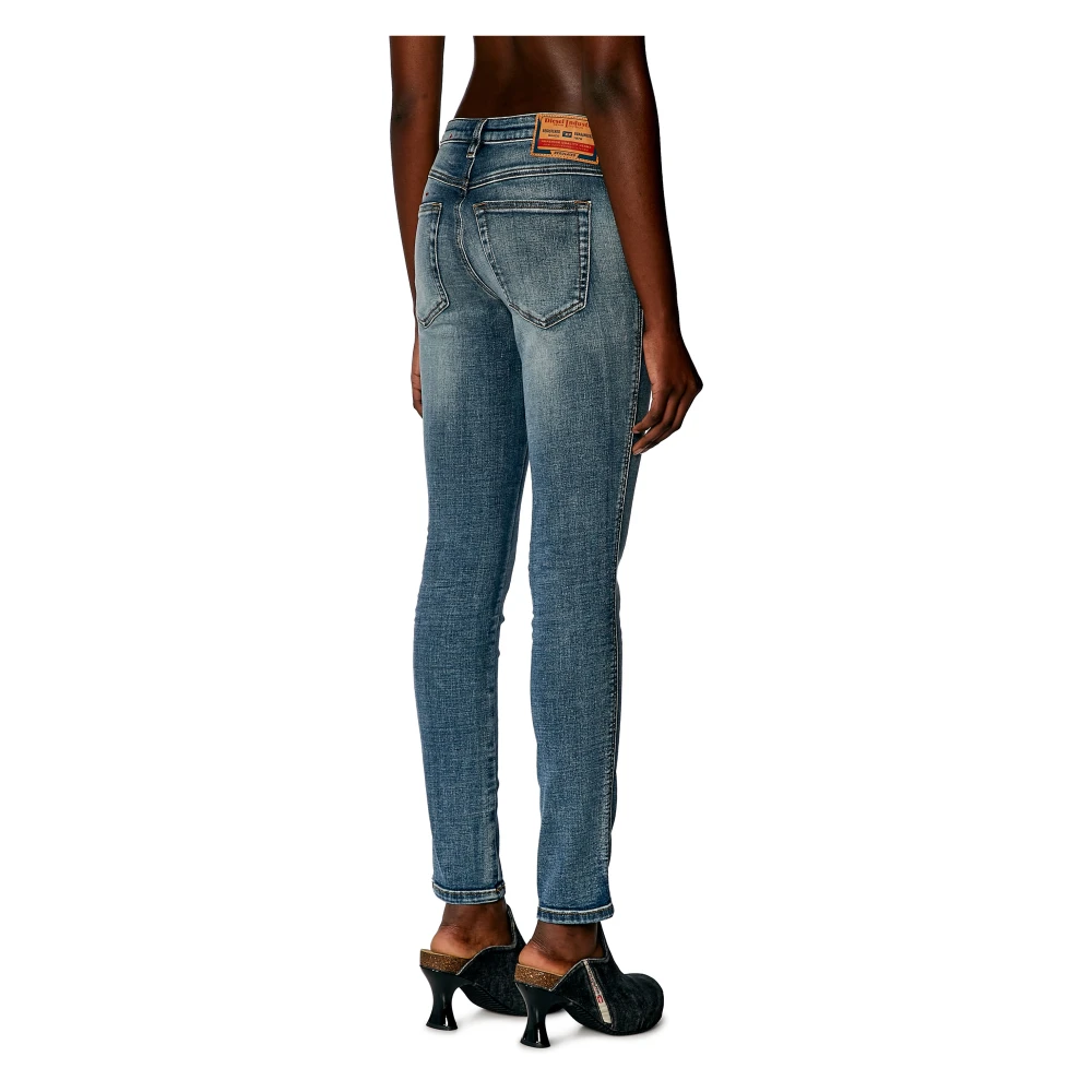 Diesel Skinny Jeans 2015 Babhila Blue Dames