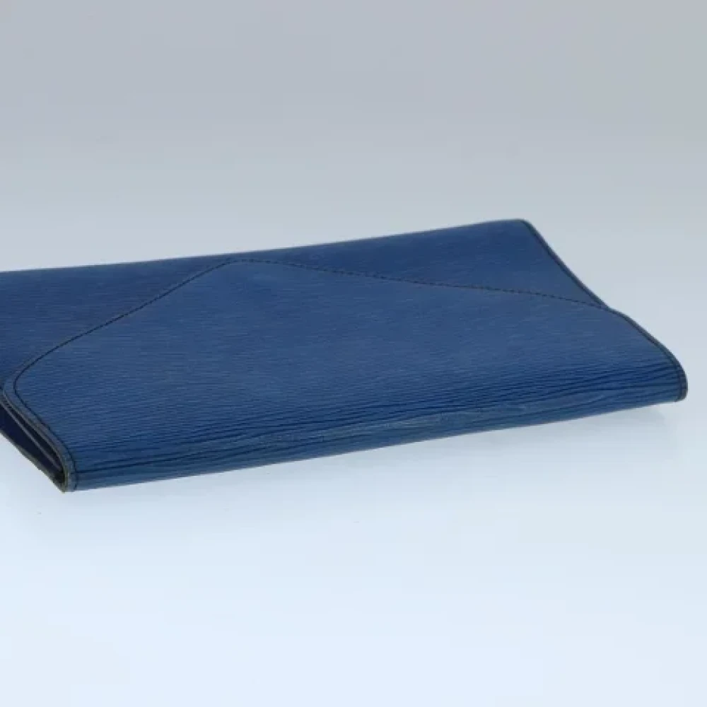 Louis Vuitton Vintage Pre-owned Leather clutches Blue Dames