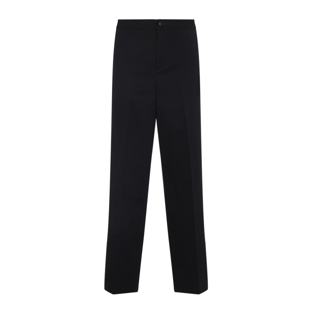 Casablanca Men's Black Straight Trousers, Xl, Tailored Trousers