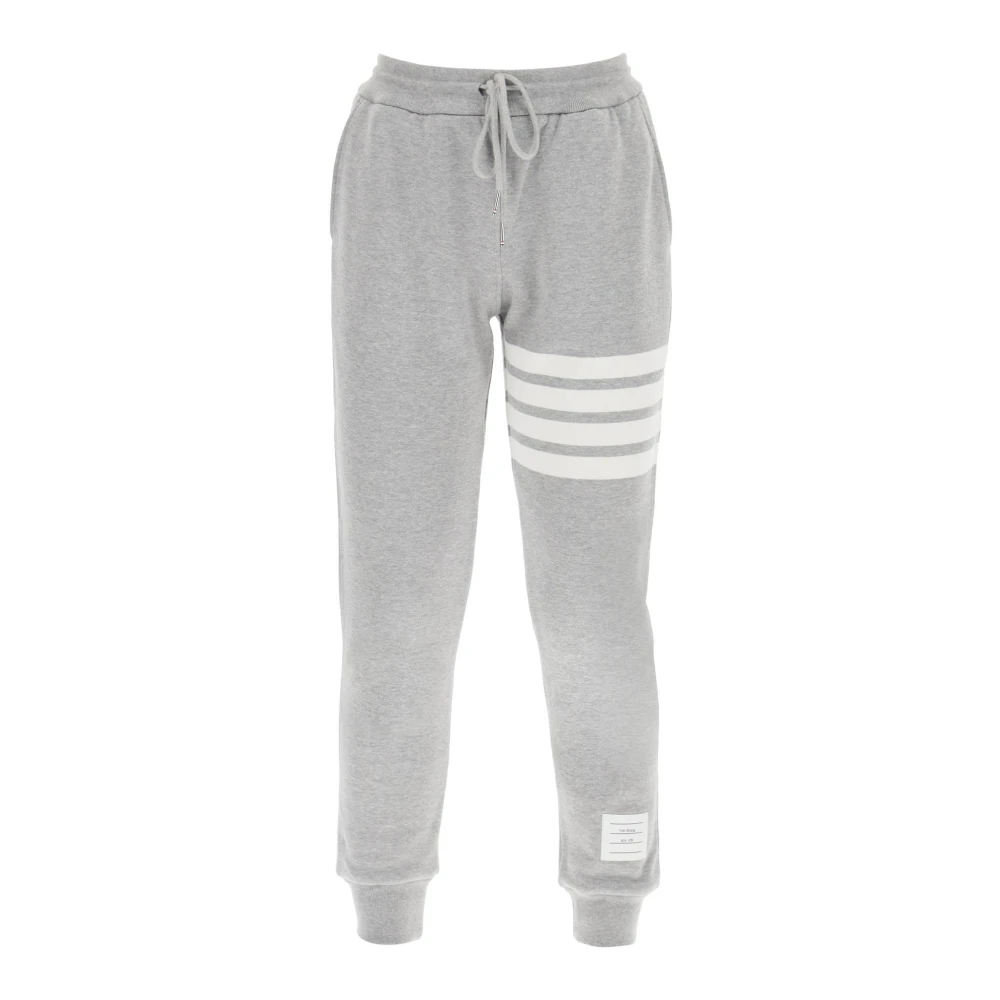 Thom Browne 4-Bar Loopback Sweatpants met Koord Gray Dames