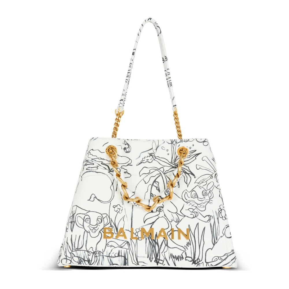 Balmain Disney x : The Lion King Sac Cabas 1945 Soft imprim� Enfant Pr�coce White Dames