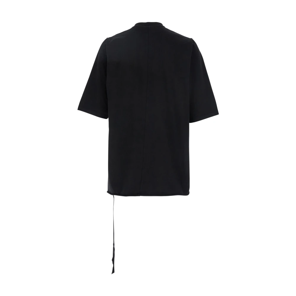 Rick Owens Zwart Oversized Band Crewneck T-Shirt Black Heren