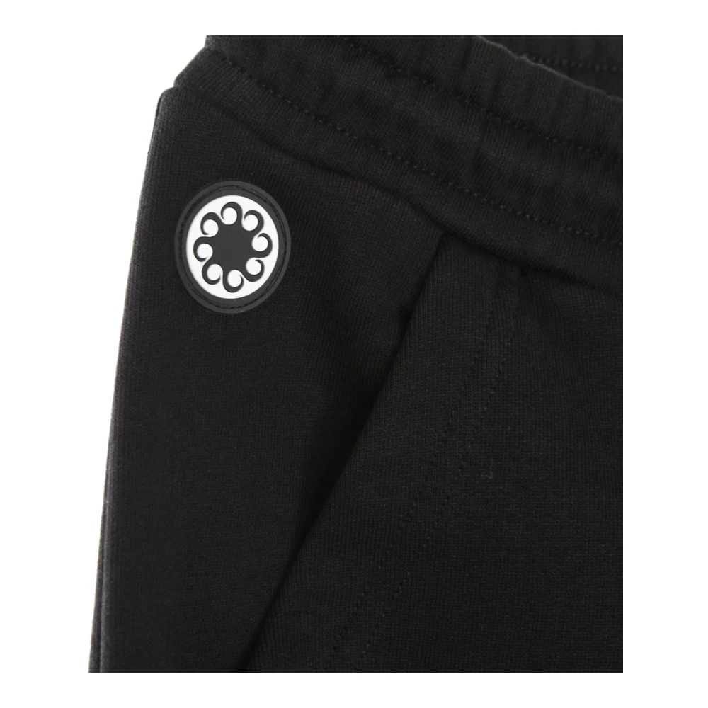 Octopus Zwarte Sweatpants Elastische Taille Print Black Heren
