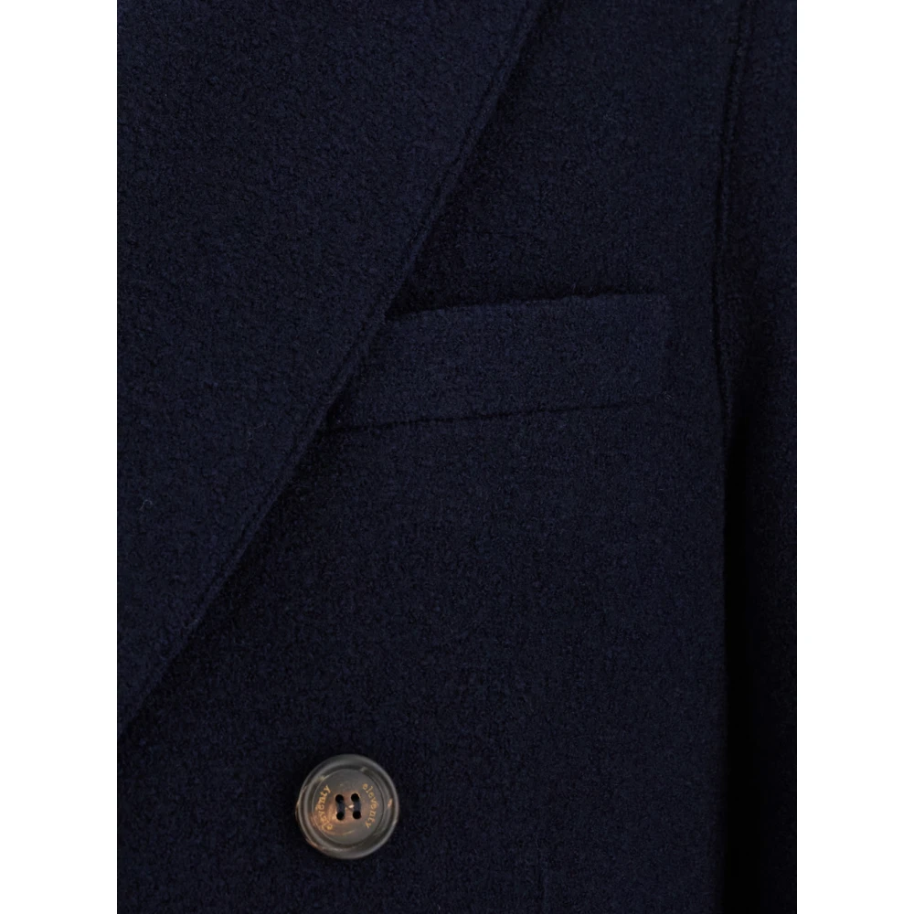 Eleventy Dubbelrijige Jassen Blue Heren