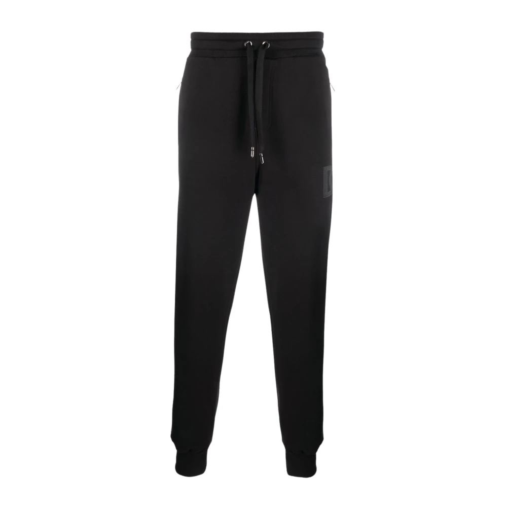 Dolce & Gabbana Svarta Track Pants - Stiliga och mångsidiga joggingbyxor Black, Herr