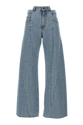 Asymmetriska Jeans med Midja