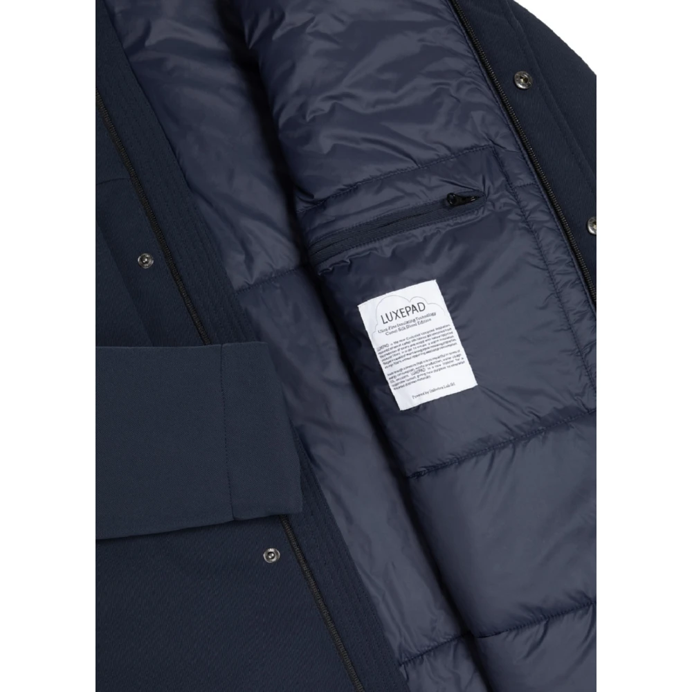 Colmar Blauwe Extra Slim Hooded Winterjas Blue Heren