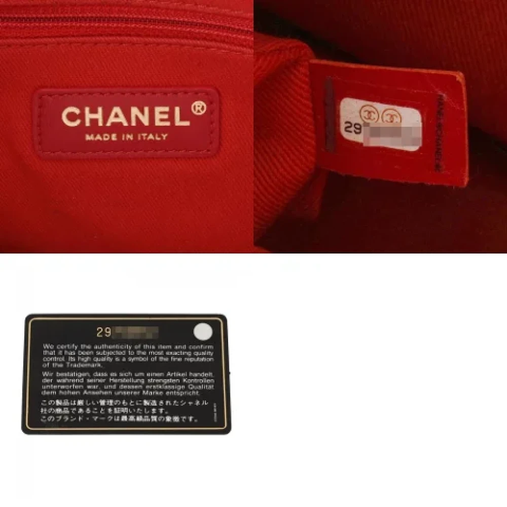 Chanel Vintage Pre-owned Leather chanel-bags Red Dames