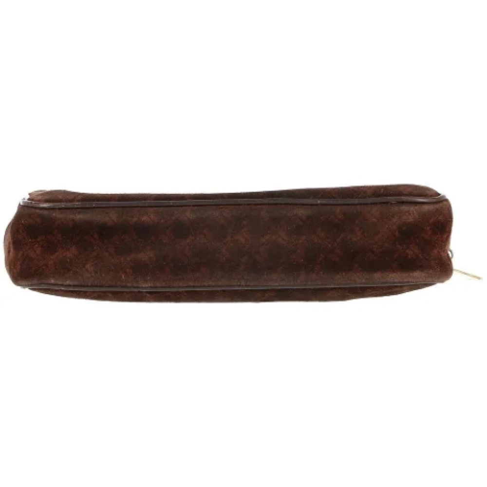 Salvatore Ferragamo Pre-owned Suede pouches Brown Dames