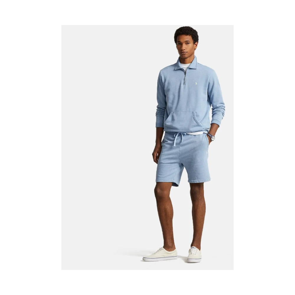 Polo Ralph Lauren Blauwe Katoenen Regular Fit Shorts Blue Heren